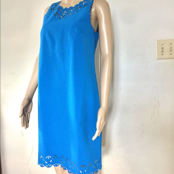 J. Crew Laser-Cut Floral Shift Dress - Picture 5 of 9